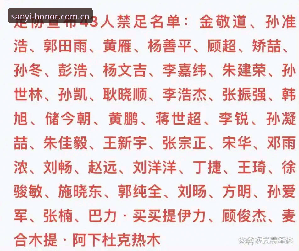 三亿体育下载教程 中国足协第三批禁足名单深度评测:从17人终身禁赛看行业整顿背后的体育生态